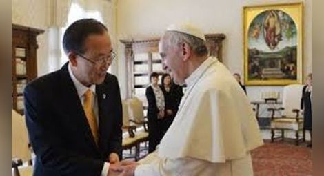 Папата се срещна с шефа на ООН