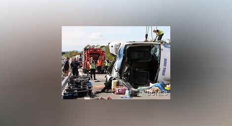 Катастрофа с български шофьори в Румъния, двама убити