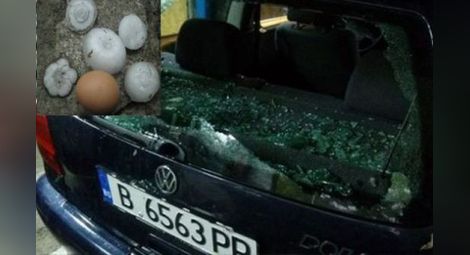 Градушка като яйце потроши коли в Провадия, ледени парчета като орехи помляха село Ивански /галерия/