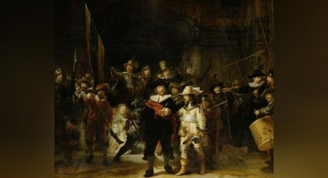 Една от най-прочутите и същевременно най-злощастни творби на Рембранд – Нощна стража.