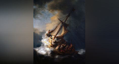 Христос в буря в Галилейско море от 1633 г., изчезнала през 1990 г.