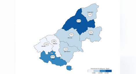 Население по общини към 7 септември 2021 година