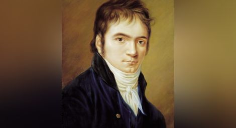 Портрет на младия Бетовен от Кристиан Хорнеман (1803).