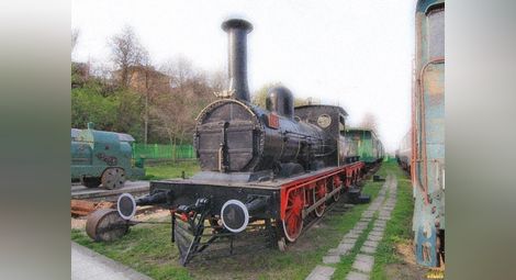 Един от първите локомотиви.
