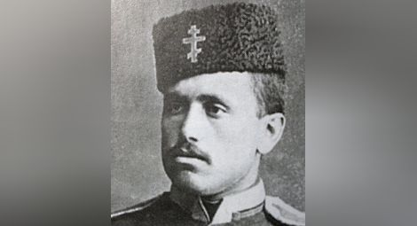 Никола Христов Константинов като млад офицер в Българската земска войска на Княжество България.