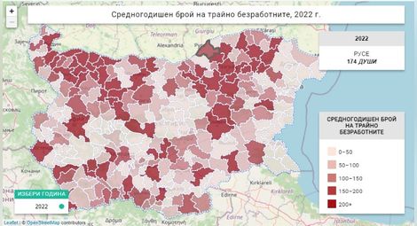 Институтът за пазарна икономика: Едва 174 са трайно безработните русенци