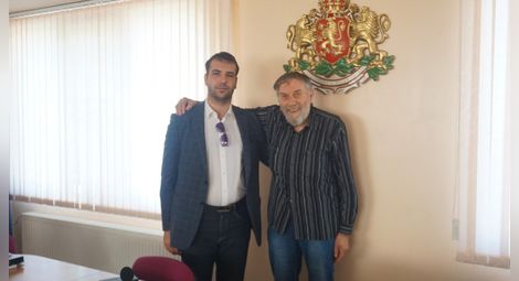 Проф. Анчо Калоянов със сина си Вълю Анчев