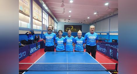 Женският тим по тенис на маса на "Дунав"-Русе спечели шампионата в Б група и ще играе в елита