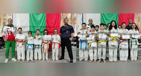 Куп национални медали за младите каратисти на „Русе“