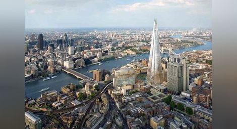 Евакуираха най-високия небостъргач в Лондон (видео)