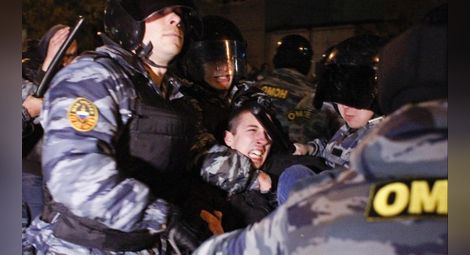 Стотици арестувани след безредиците в Москва
