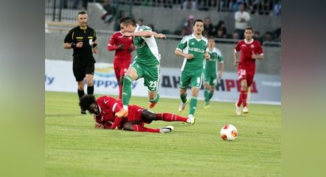 ЦСКА вкара единия гол за победата на Лудогорец