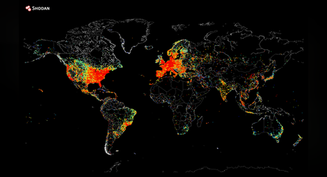 Програмист създаде карта на всички устройства, свързани с интернет