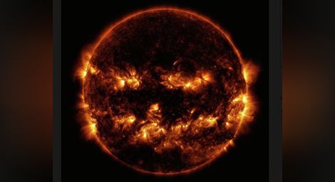 НАСА пусна снимка на Слънцето, приличащо на тиква за Хелоуин