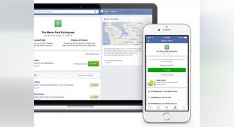 Фейсбук пуска Safety Check апликация