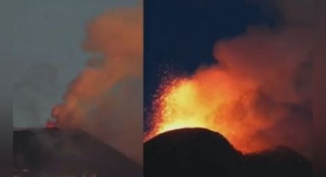 Вулканът Етна изригва ден и нощ /видео/
