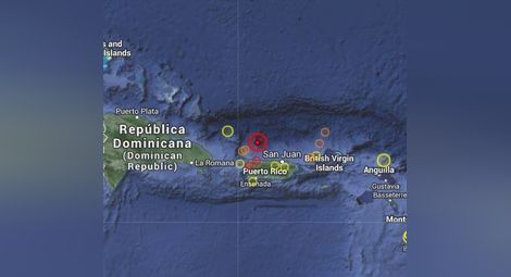 Земетресение с магнитуд 6.5 по Рихтер удари до Пуерто Рико