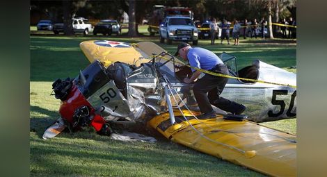 Актьорът Харисън Форд е катастрофирал със самолет 