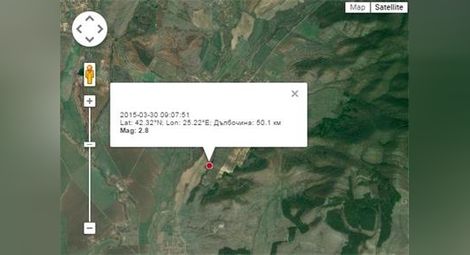 Земетресение разлюля Централна България