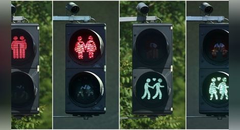 Хомосексуални светофари премигват из Виена