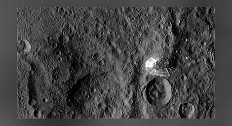Заснеха мистериозен конус върху повърхността на планетата-джудже Церера