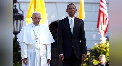 Обама посрещна папата в Белия дом (снимки + видео)