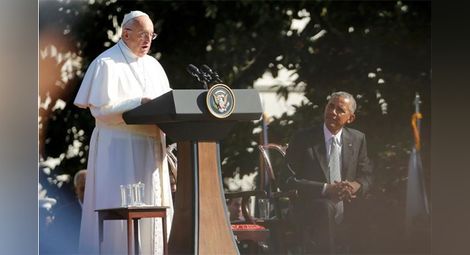Обама посрещна папата в Белия дом (снимки + видео)