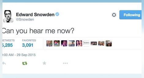 Едуард Сноудън с профил в Туитър