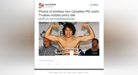 Снимки на полуголия нов премиер на Канада взривиха социалните мрежи