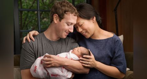 Марк Цукърбърг стана баща,  дава 99% от акциите на Фейсбук за благотворителност