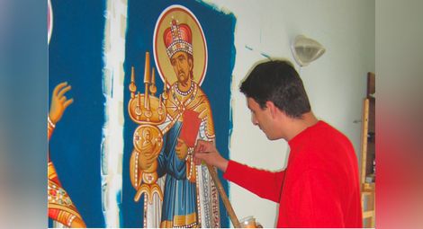 3,5 години Огнян Денев крал занаят от гръцки майстор иконописец