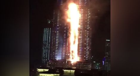 Горящият хотел в Дубай все пак взе жертва
