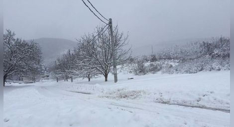 Снегът остави много селища без ток