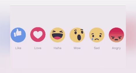 Фейсбук пусна 5 емотикона, които допълват бутона "харесвам"