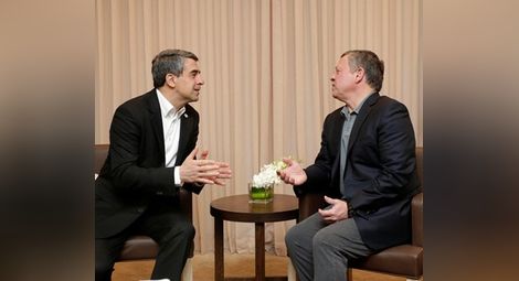 Президентът Плевнелиев разговаря с краля на Йордания Абдула II