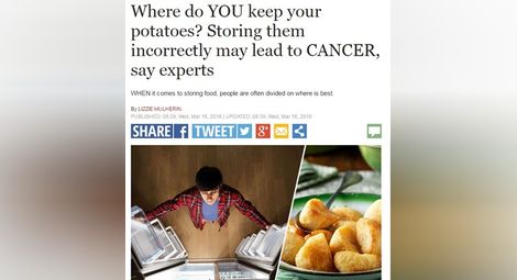 Учени сигнализират: Картофи от хладилника причиняват рак