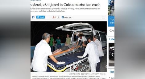 В Куба е катастрофирал автобус с германски и австрийски туристи, има загинали