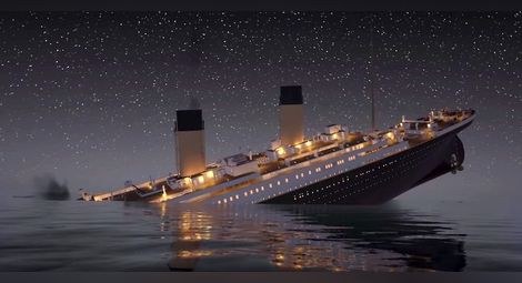 "Титаник" потънал заради пожар в трюма с въглища