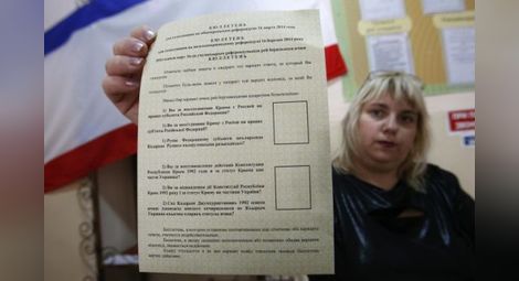 Вижте черно-бялата визия за референдума в Крим