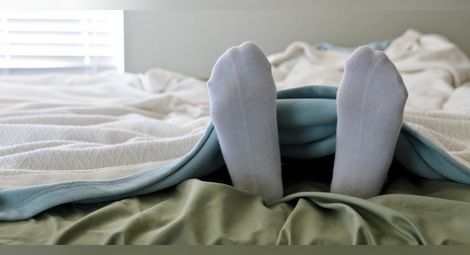 Лягайте си с чорапи за здрав сън