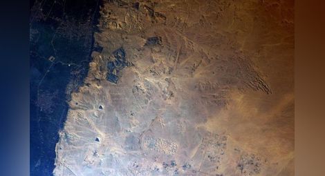Астронавт от МКС засне египетските пирамиди от космоса