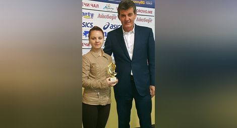 Зарена Коева с бившия национален футболист. Снимка: Утро