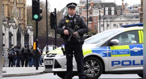 Нападател наръга полицай пред британския парламент
