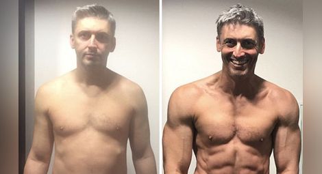 45-годишен баща на 3 деца, който е решил да даде добрия пример на семейството си и е променил тялото си само за 3 месеца  