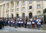 Роднини на убития Пейо Пеев се събраха на протест пред Съдебната палата в София